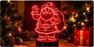 Lampe LED 3D Père Noël LumiVita