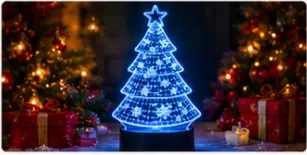 Lampe LED 3D Sapin de Noël LumiVita